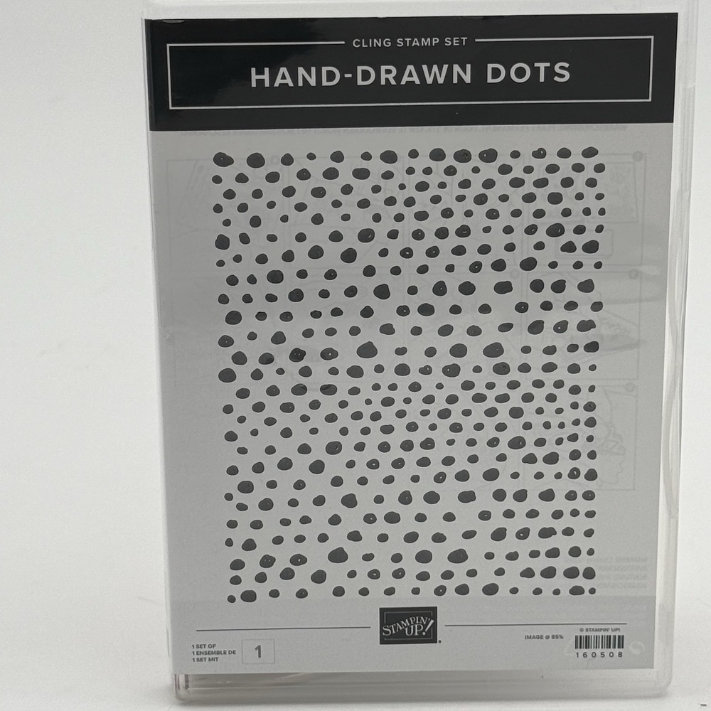 Stampin' Up! Retired Hand Drawn Dots Cling Stamp Set‎ #160508
